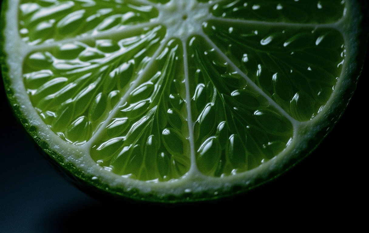 Frische Limette Makro-Aufnahme